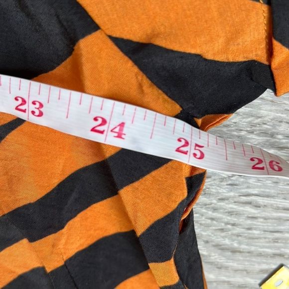 Anthropologie Orange and Black Zebra Print Dress - Picture 13 of 14